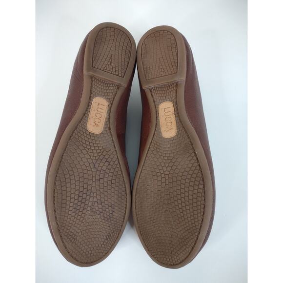 Lucca Lane Bayla Brown Leather Casual Slip On Flats Shoes US Women's 6M - Picture 10 of 10